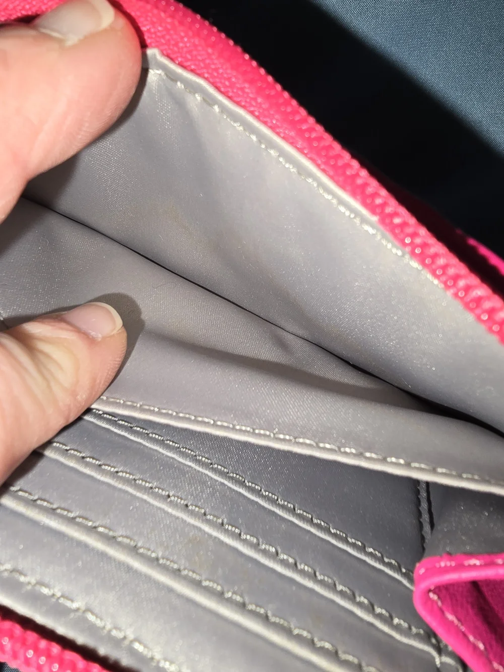 Coach Pink Quilted Leather Wallet